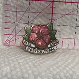 Alberta Association Horticultural Wild Rose Flower  Lapel Pin