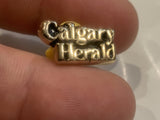 Calgary Herald Newspaper Lapel Hat Pin