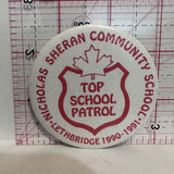 Nicholas Sheran Community School Lethbridge 1990 91  Button Pinback