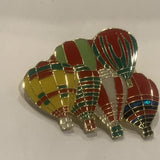 Hot Air Balloons Lapel Hat Pin AI