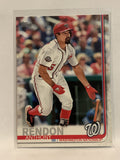 #242 Anthony Rendon Washington Nationals 2019 Topps Series One Baseball Card