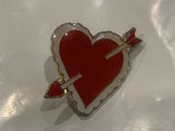 Valentine Heart Arrow Lapel Hat Pin