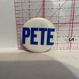 Pete  Button Pinback