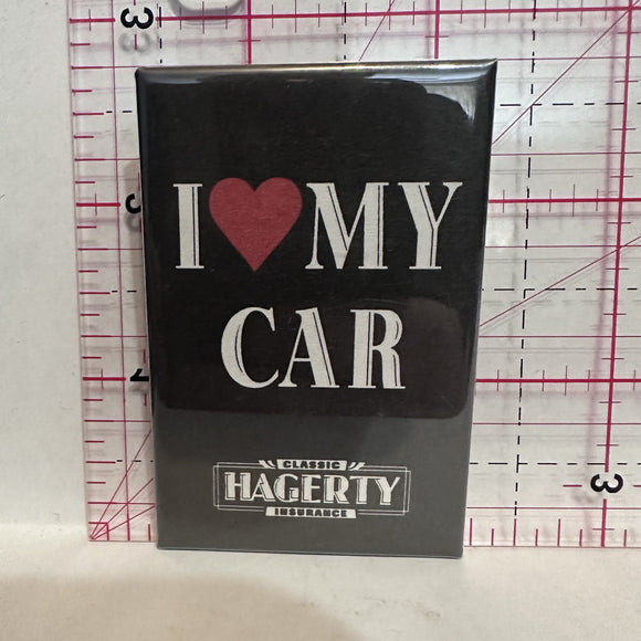 I Love My Car Classic Hagerty Insurance  Button Pinback