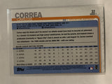 #32 Carlos Correa Houston Astros 2019 Topps Series One Baseball Card