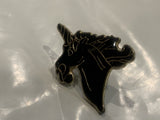 Black Unicorn Lapel Hat Pin