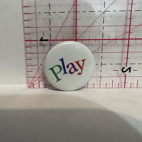 Play  Button Pinback