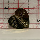 Shining Heart on a Heart Lapel Hat Pin