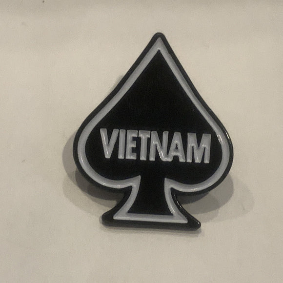 Spade Vietnam Lapel Hat Pin AJ