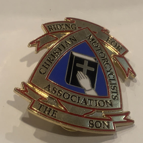 Riding For Christian Motorcyclists Assocaition The Son Lapel Hat Pin AJ