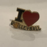 I Love Heart Volleyball Lapel Hat Pin AJ