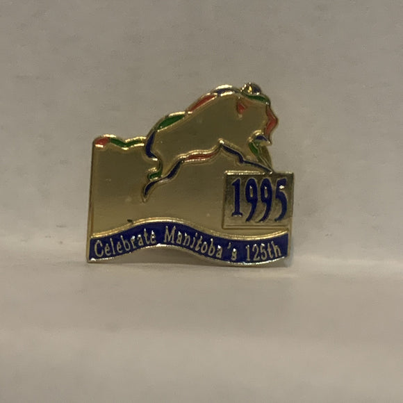 1995 Celebrate Manitoba's 125th Lapel Hat Pin