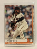 #154 Johnny Cueto San Francisco Giants 2019 Topps Series One Baseball Card