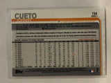 #154 Johnny Cueto San Francisco Giants 2019 Topps Series One Baseball Card