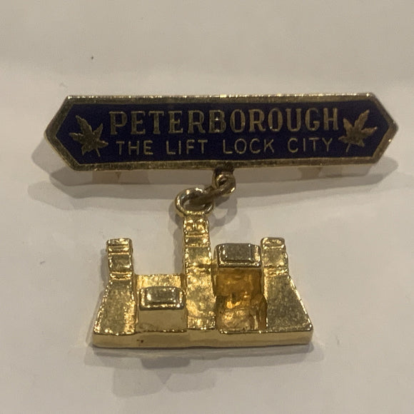 Peterborough The Lift Lock City Lapel Hat Pin AJ