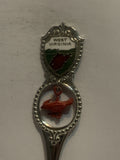 West Virginia Red Cardinal Bird Souvenir Spoon