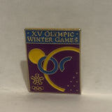 XV Olympic Winter Games Lapel Hat Pin