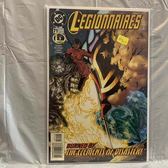 #71 Legionnaires Burned by The Elements of Disaster DC Comics AV 7998