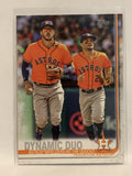 #294 Dynamic Duo Houston Astros 2019 Topps Series One Baseball Card