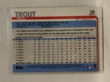#100 Mike Trout Los Angeles Angels 2019 Topps Series One Baseball Card