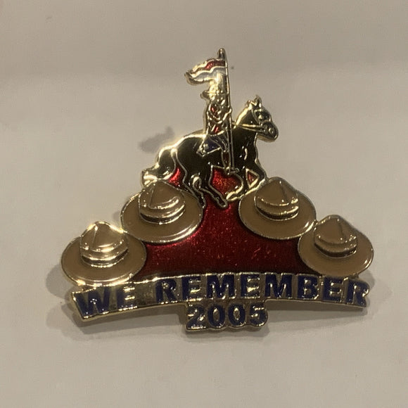 We Remember 2005 RCMP Lapel Hat Pin AJ