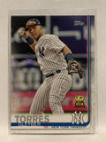 #7 Gleyber Torres All Star Rookie New York Yankees 2019 Topps Series One Baseball Card