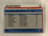#23 J.D. Martinez League Leaders Boston Red Sox 2019 Topps Series One Baseball Card