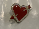 Valentine Heart Arrow Lapel Hat Pin