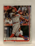 #327 Maikel Franco Philadelphia Phillies 2019 Topps Series One Baseball Card