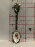 Swift Current Prairie Lily saskatchewan Rose Souvenir Spoon