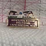 Rita's Tea Room Big Pond Cape Breton Nova Scotia  Lapel Pin