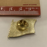 Eagle on a USA American Flag Lapel Hat Pin AK