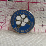 District of Coquitlam British Columbia Dogwood  Lapel Pin