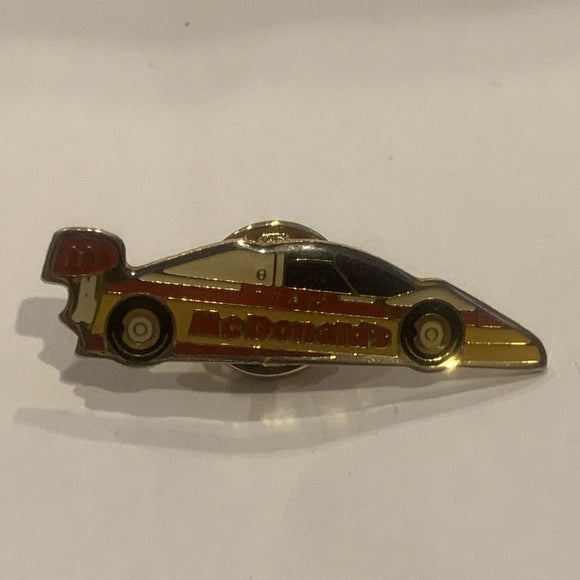 Mcdonalds Race Car Lapel Hat Pin AK