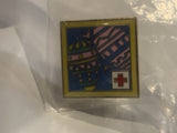 Easter Eggs Red Cross Lapel Hat Pin