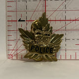 Police Crest Maple Leaf Lapel Hat Pin