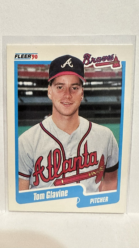 #583 Tom Glavine Atlanta Braves 1990 Fleer Baseball Card