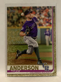 #2 Tyler Anderson 1425/2019 Gold Colorado Rockies 2019 Topps Series One Baseball Card