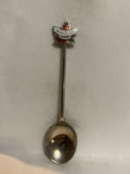 Radium BC Canada Maple Leaf Souvenir Spoon