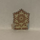 CISS Banff 1991 Snowflake Lapel Hat Pin