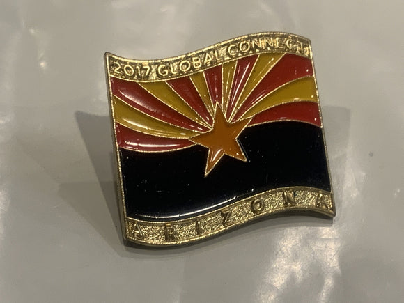 Arizona Flag 2017 Global Connect Lapel Hat Pin
