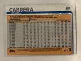 #230 Miguel Cabrera Detroit Tigers 2019 Topps Series One Baseball Card