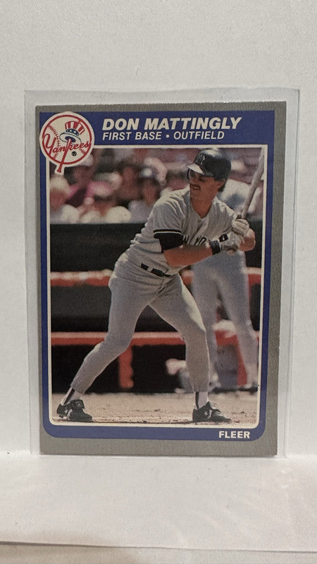 #133 Don Mattingly New York Yankees 1985 Fleer Baseball Card
