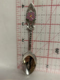 Okatoks Alta Alberta Wild Rose Souvenir Spoon