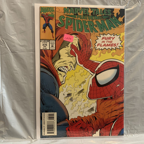 #275 Marvel Tales Featuring Spider-Man Fury in the Flames Marvel Comics AW 8069