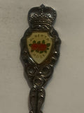 Claresholm Alberta Wild Rose Souvenir Spoon