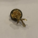Golden Rose Flower Lapel Hat Pin AK