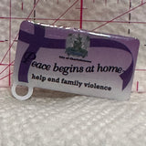 City of Charlettetown PEI Peace Begins at Home  Lapel Pin