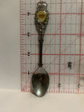 Claresholm Alberta Wild Rose Souvenir Spoon