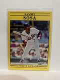 #136 Sammy Sosa Chicago White Sox 1991 Fleer Baseball Card